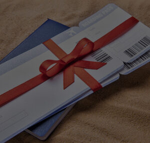 Un cheque cadeau pour un billet d avion